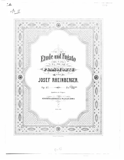 First page of Etude und Fugato