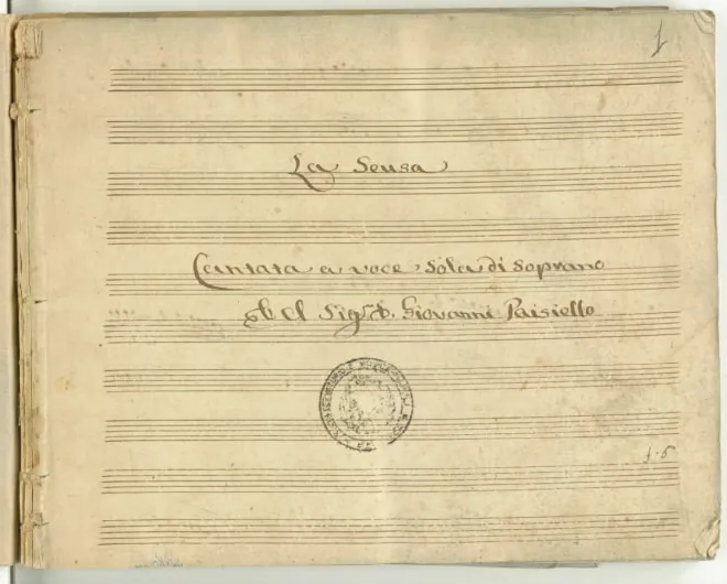 First page of La scusa