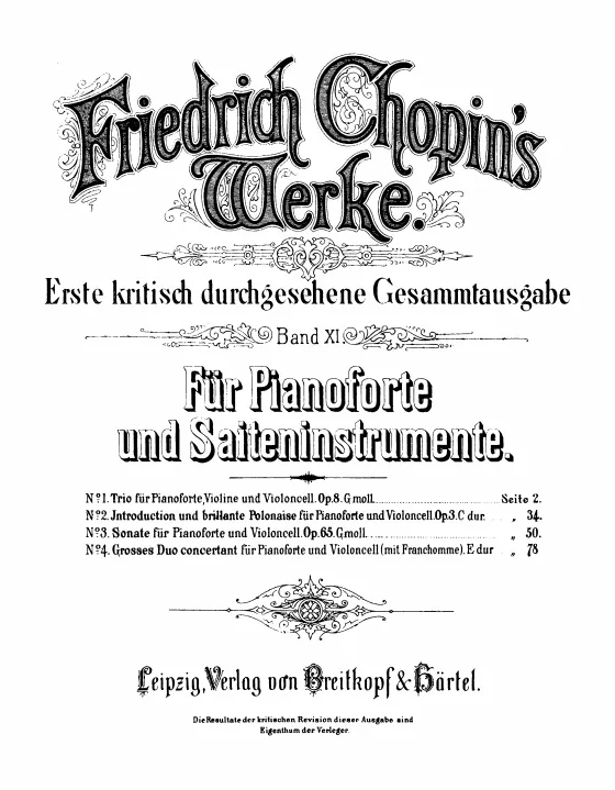 First page of Cello Sonata