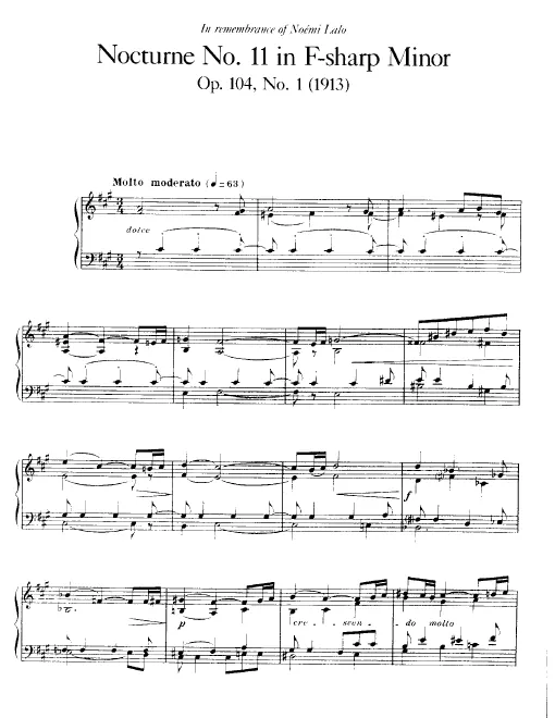 First page of Barcarolle No.10