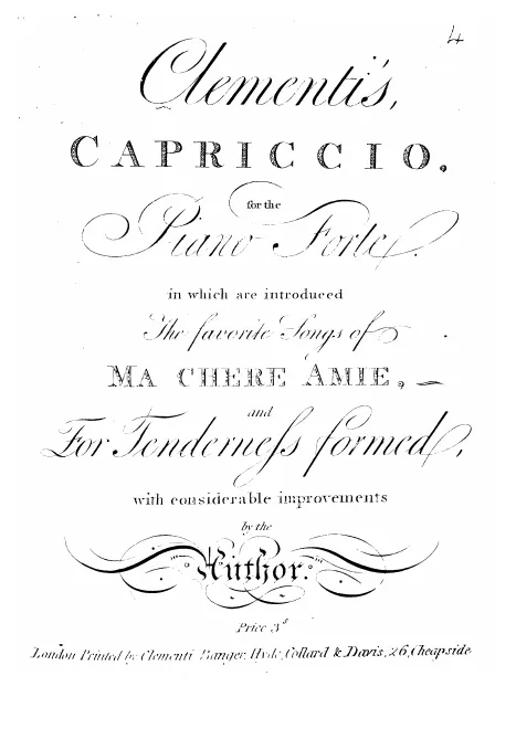 First page of Capriccio