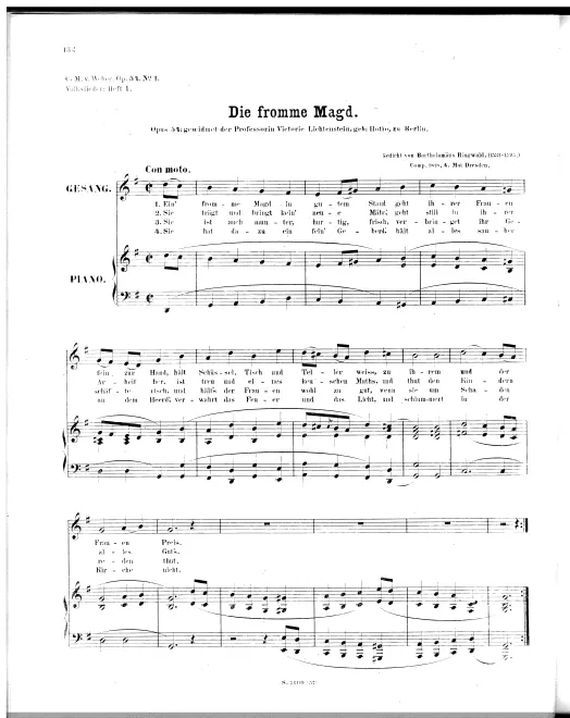 First page of Volkslieder