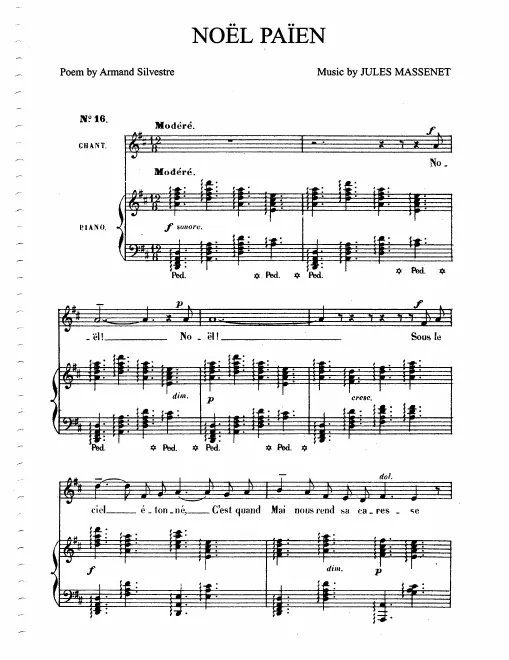 First page of Noël païen