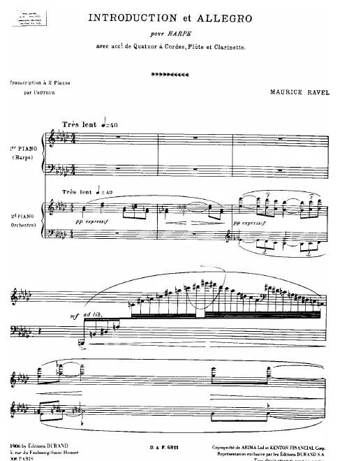 First page of Introduction et Allegro