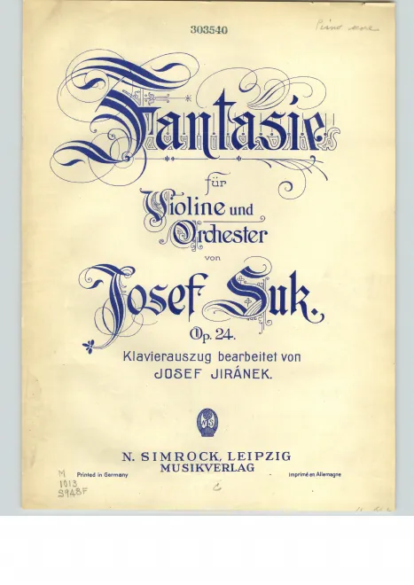 First page of Fantasie