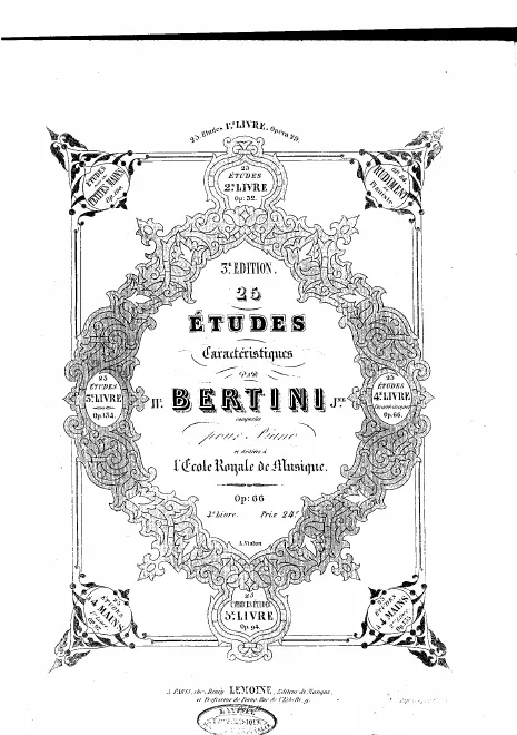 First page of 25 Etudes