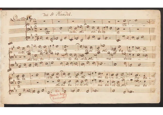 First page of Tacete ohimè tacete