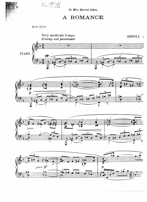 First page of A Romance