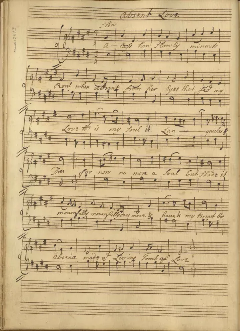First page of Absent Love