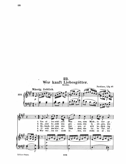 First page of Wer kauft Liebesgötter?