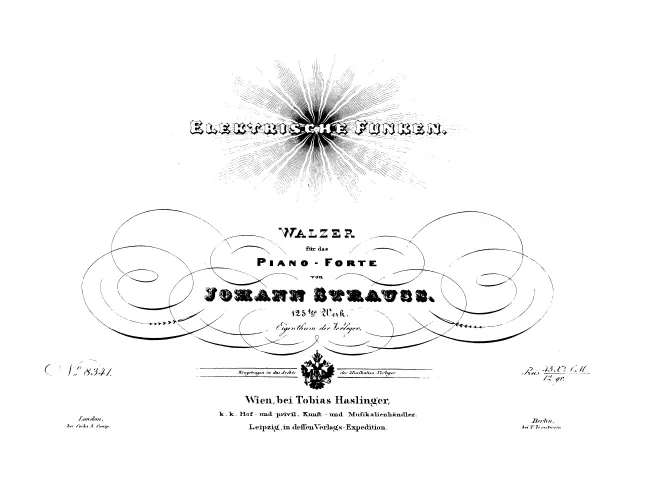 First page of Elektrische Funken, Op.125