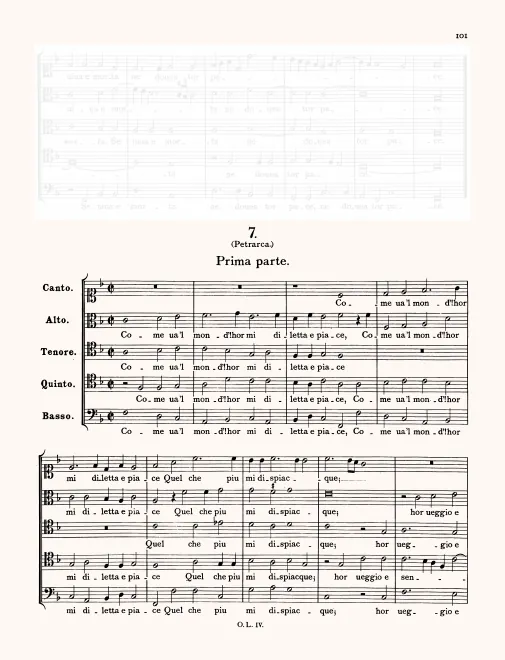 First page of Come va'l mondo