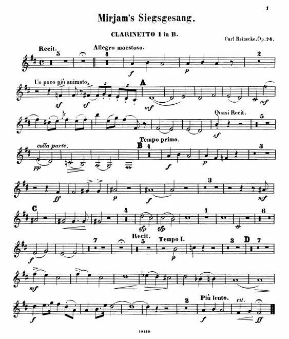 Clarinet 1 (B♭)