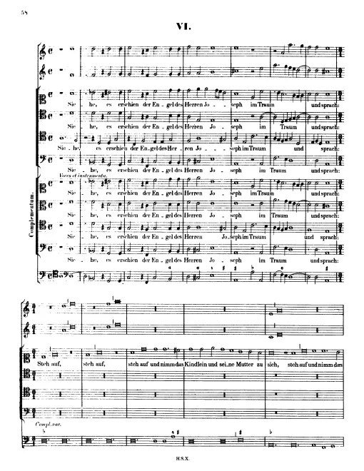 First page of Siehe, es erschien der Engel des Herren