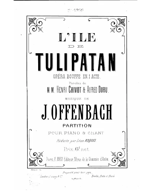 First page of L'île de Tulipatan