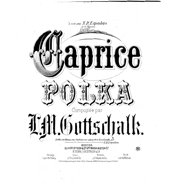 First page of Caprice-Polka, Op.79
