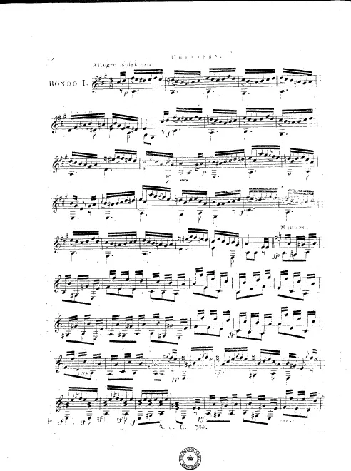 First page of 3 Rondos, Op.3