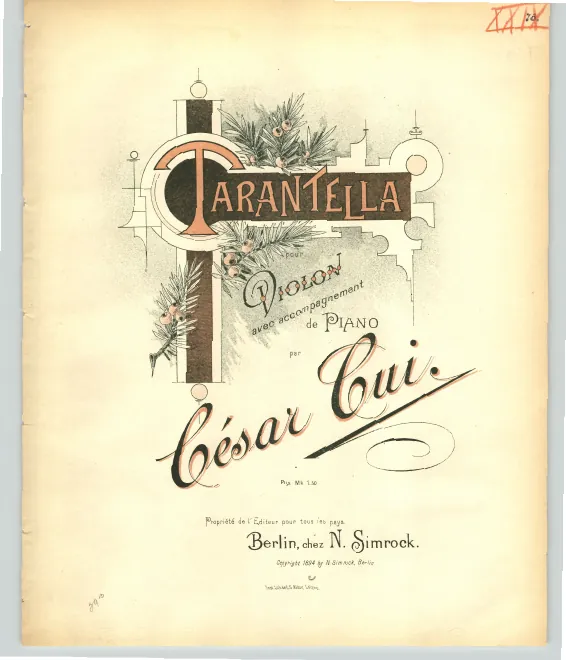 First page of Tarantella