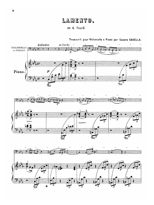 First page of 2 Songs