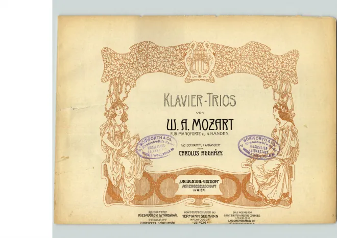First page of Piano Trio