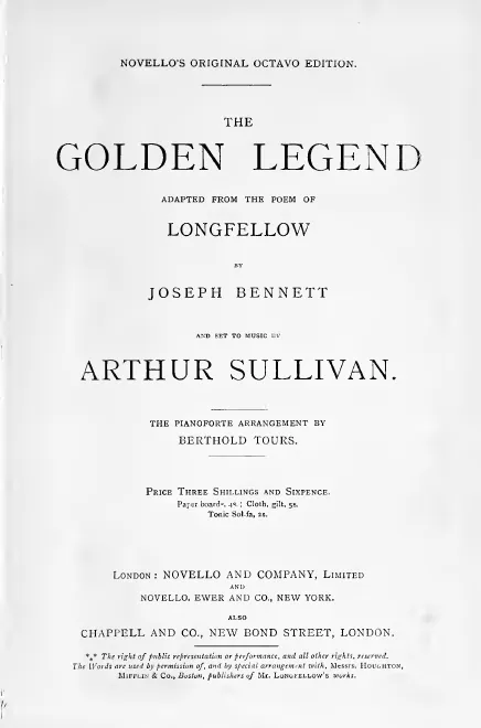 First page of The Golden Legend