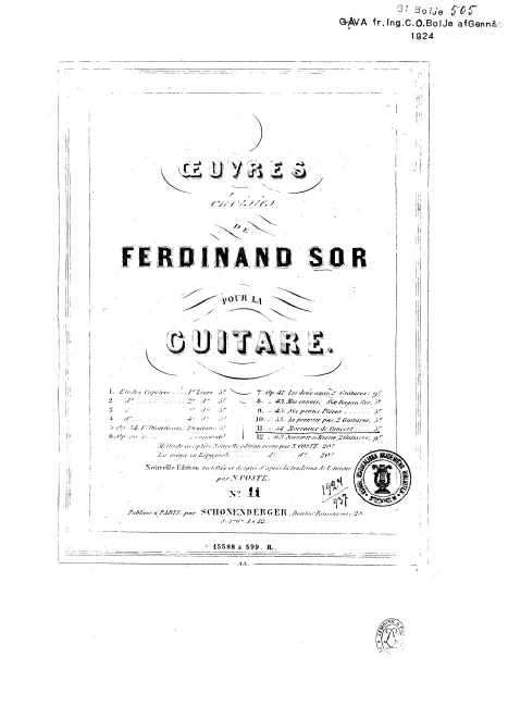 First page of Morceaux de concert