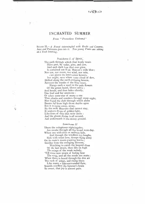 First page of Enchanted Summer