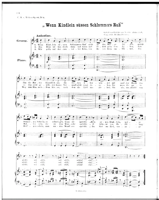 First page of Sechs Lieder