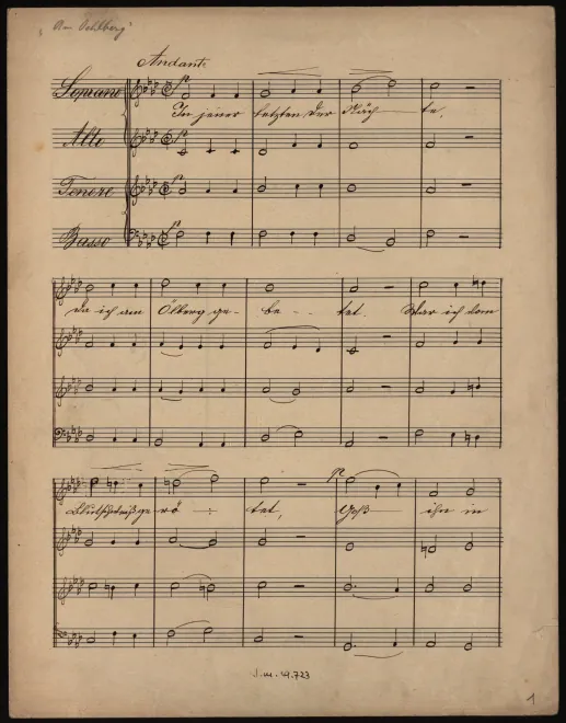 First page of In jener letzten der Nächte