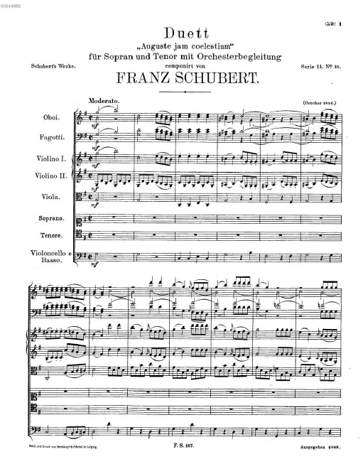 First page of Auguste jam coelestium