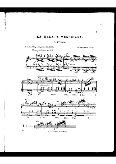 First page of Soirées musicales de Rossini