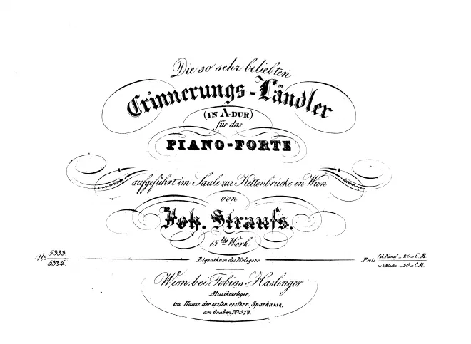 First page of Erinnerungs-Ländler