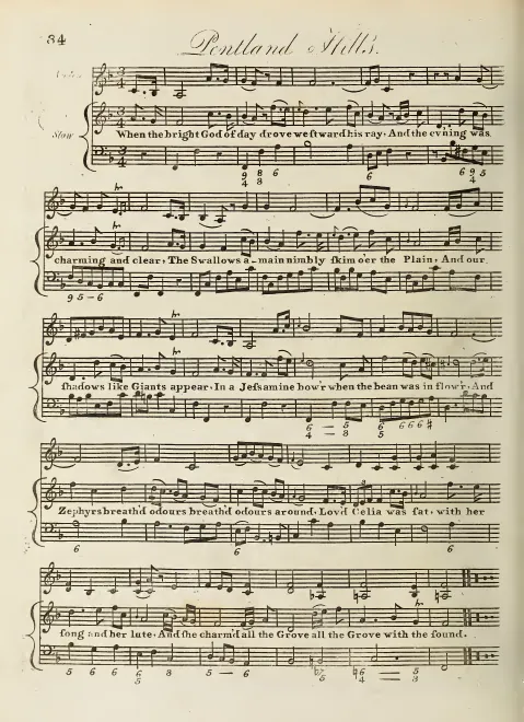 First page of Pentland Hills