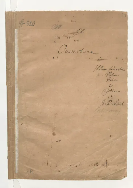 First page of Ouverture-Suite in G minor