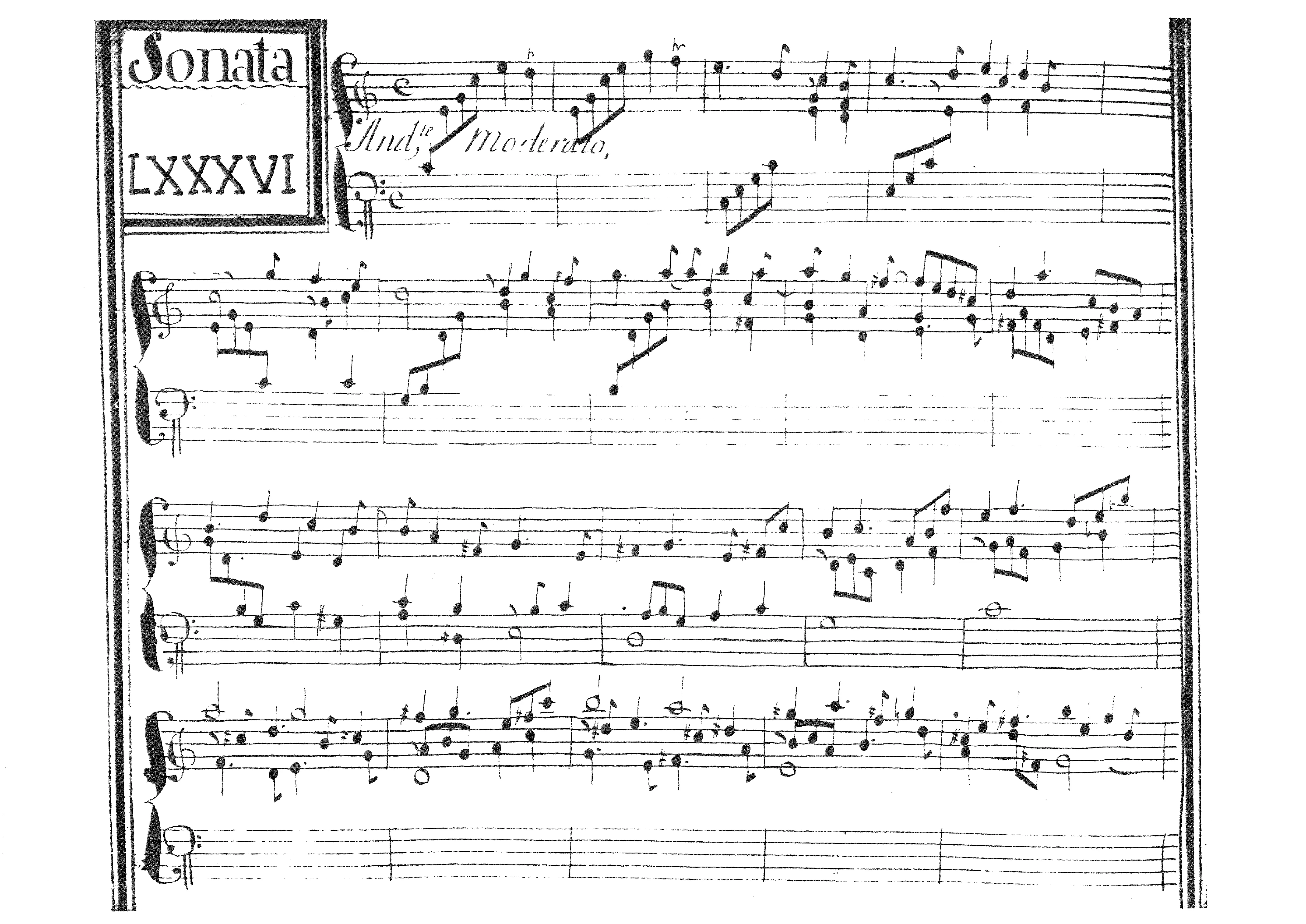 First page of Keyboard Sonata in C major