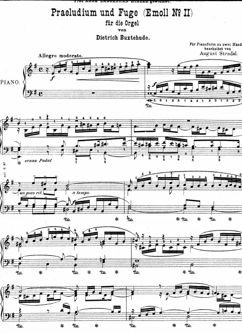 First page of Prelude in E minor