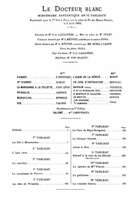 First page of Le docteur Blanc