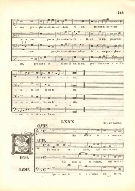 First page of Sperent in te omnes