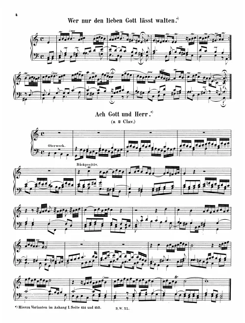 First page of Wer nur den leben Gott lässt walten