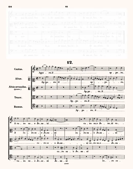 First page of Apparuit caro suo Ioanni