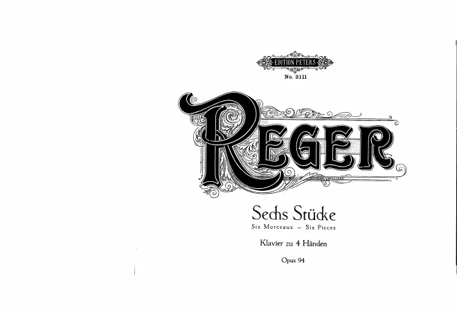 First page of 6 Stücke