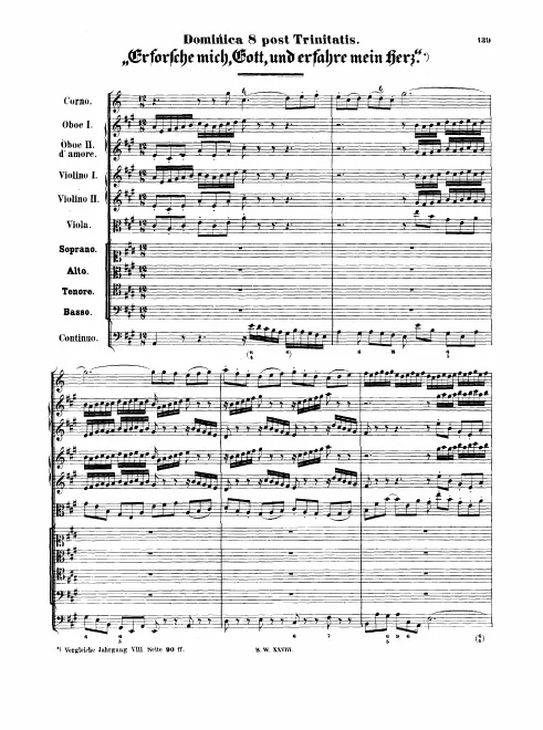 First page of Erforsche mich, Gott, und erfahre mein Herz
