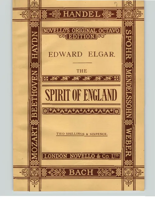 First page of The Spirit of England