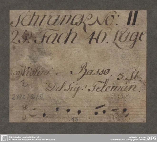 First page of Sonata in