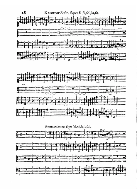 First page of Recercar sopra Sol, mi, fa, la, sol