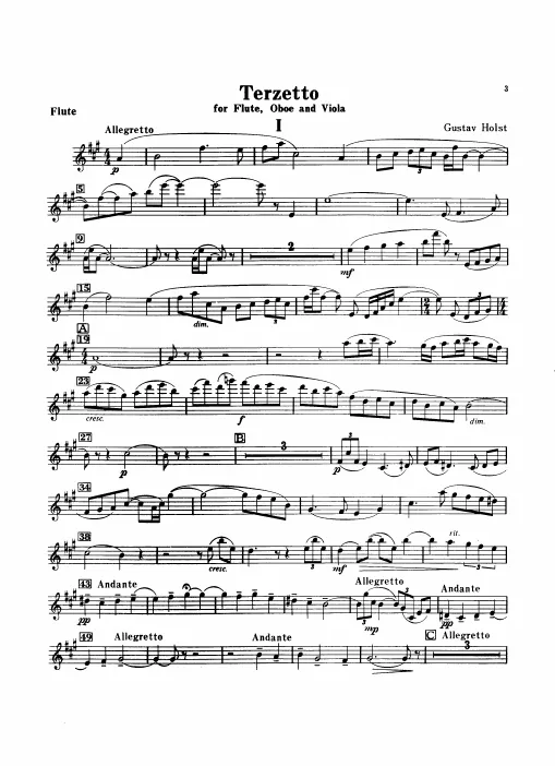 First page of Terzetto