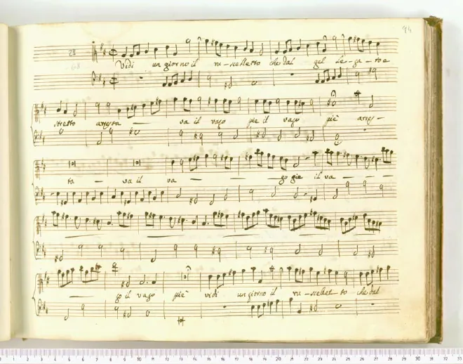 First page of Vidi un giorno il ruscelletto