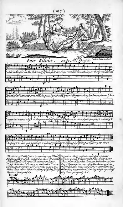 First page of Fair Silvia