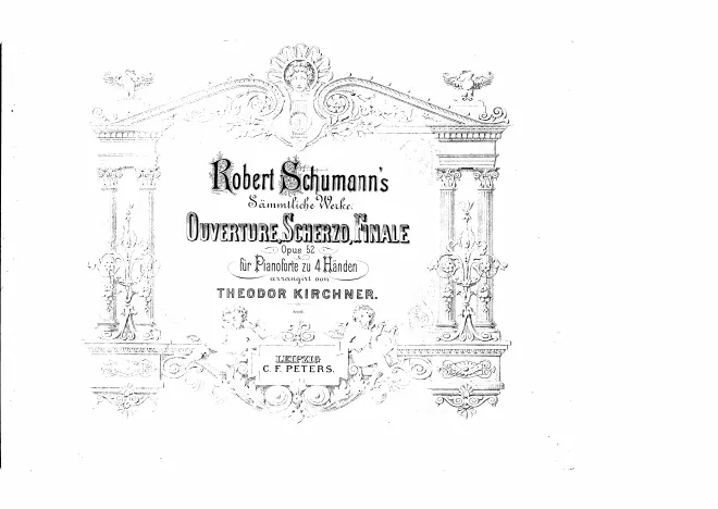 First page of Overture, Scherzo and Finale