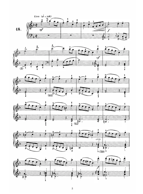 First page of Keyboard Sonata in F major